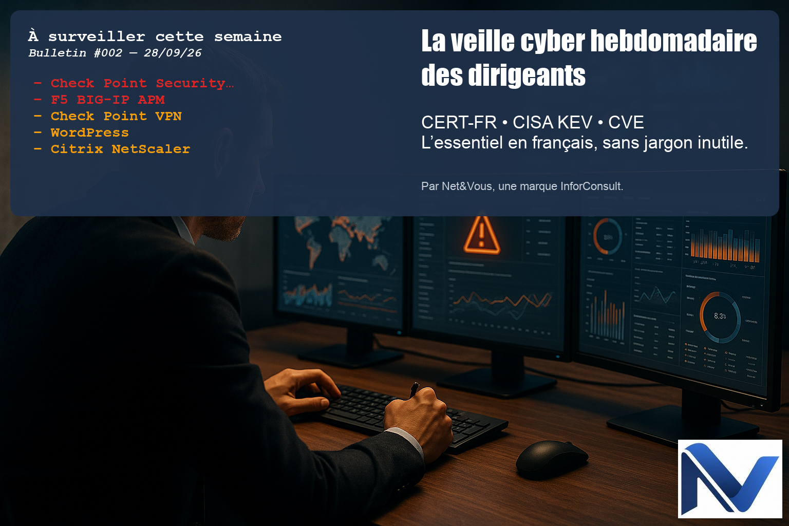 Illustration — Check Point et F5 sous surveillance, échéance Azure Functions